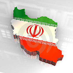 iran flag 3d